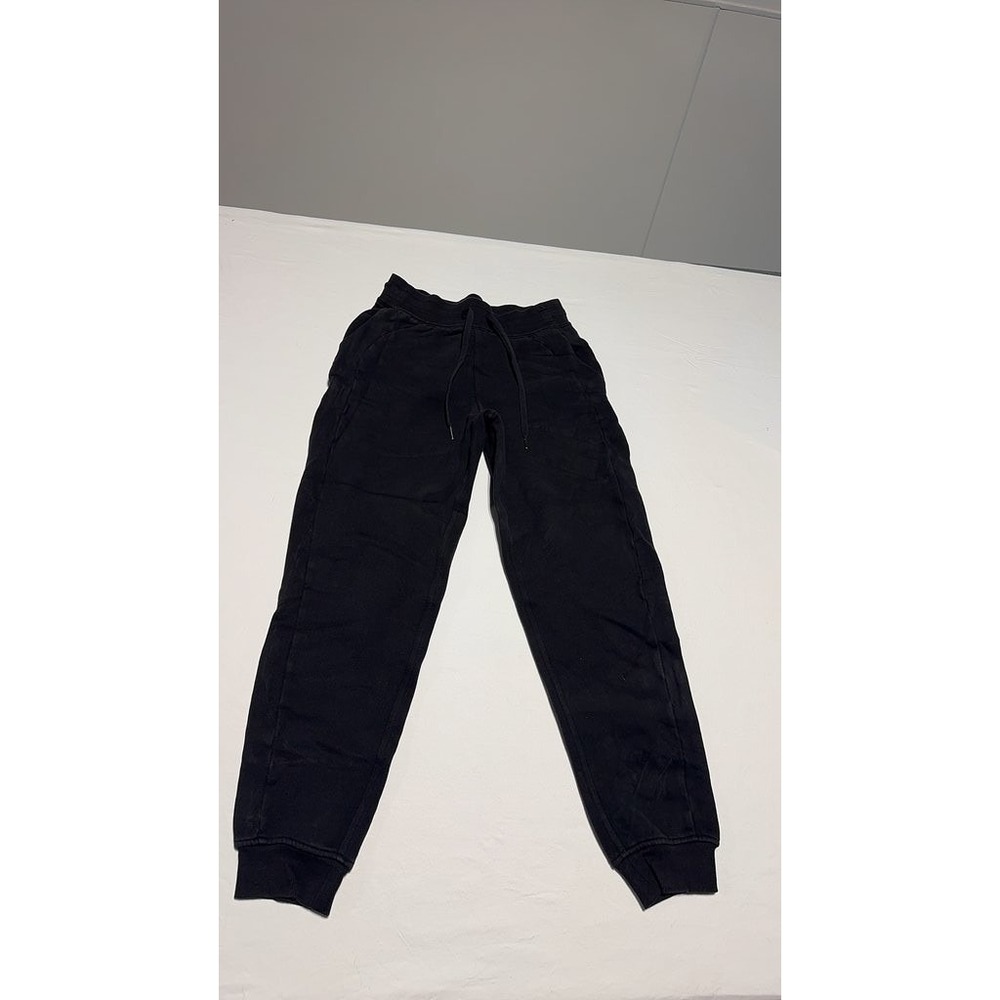 Lululemon Black Scuba Joggers Size 4 Cotton Blend Activewear Sweatpants